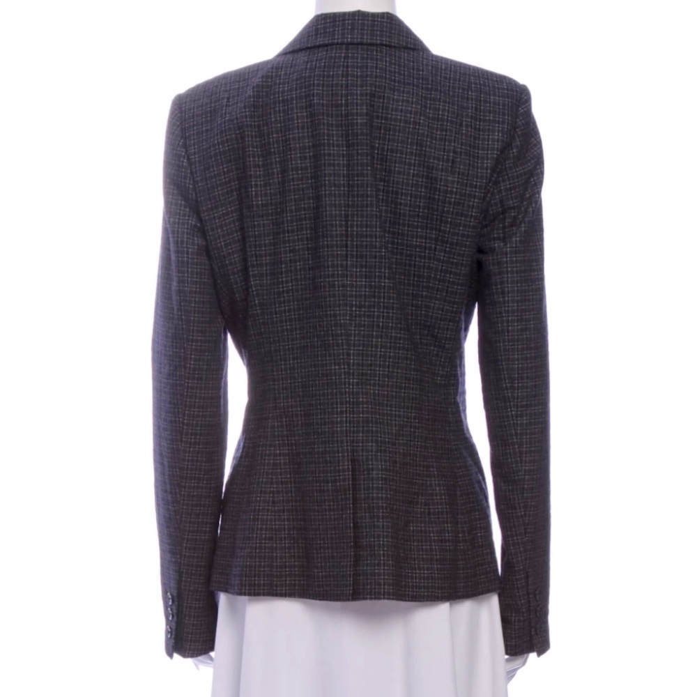 Jason Wu Wool Gingham Plaid Check Blazer, Size 6 - Picture 4 of 12
